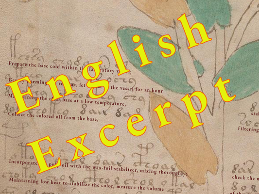 Voynich Page f1v Translation - Poster