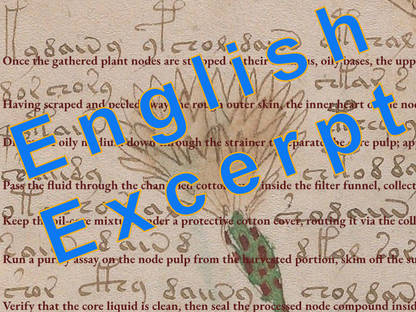 Voynich Page f2r Translation - Poster